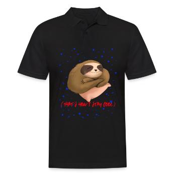 Sloth Sloth - Men's Polo Shirt - black - Front - Kai (181cm)