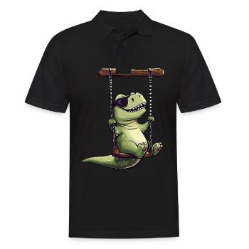 Cool Dino sur les lunettes de soleil Swing T-Rex - Polo Homme - noir - Devant - Kai (181cm)