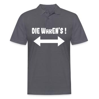 Die Warens Partnerlook Drillinge - Männer Poloshirt - Anthrazit - Vorne - Nico (186cm)