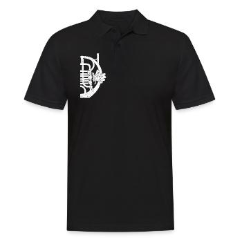 Horn Hand Waldhorn Althorn Bügelhorn Baritonhorn - Männer Poloshirt - Schwarz - Vorne - Kai (181cm)