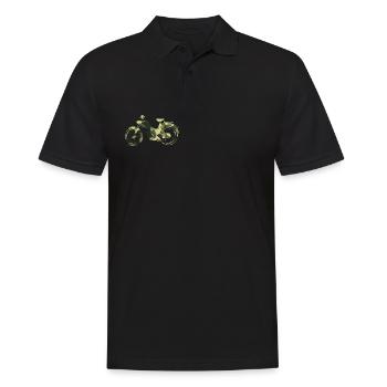 Mofa MV 50 camouflage - Männer Poloshirt - Schwarz - Vorne - Kai (181cm)