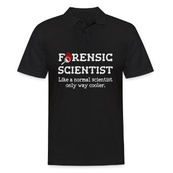 Forensic Scientist, Forensic science Investigator - Men's Polo Shirt - black - Front - Kai (181cm)