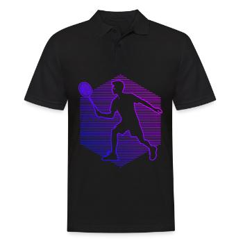 Joueurs de badminton féminins Badminton de squash masculin - Polo Homme - noir - Devant - Kai (181cm)