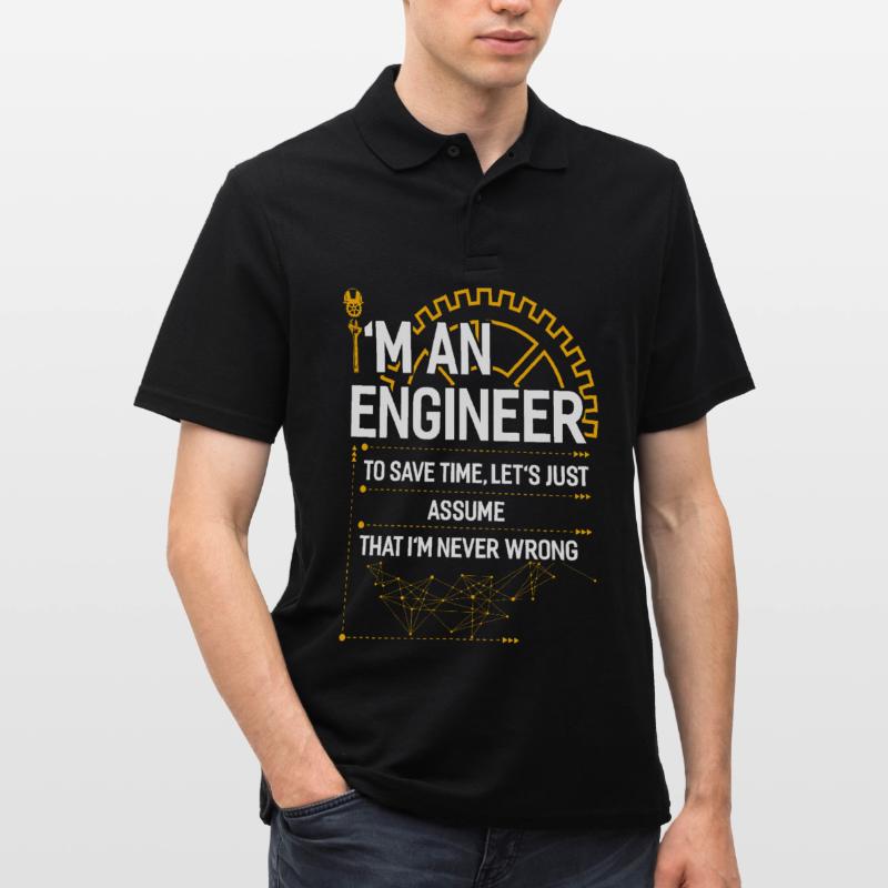 Engineer mechanical engineering electrical engineering gift Men's Polo Shirt