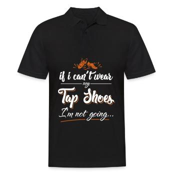 Tap dance - gift for dancers, tap shoes - Men's Polo Shirt - black - Front - Kai (181cm)