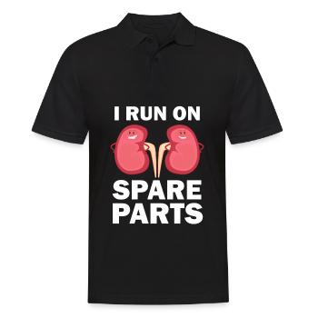 Kidney transplant gift after surgery - Men's Polo Shirt - black - Front - Kai (181cm)