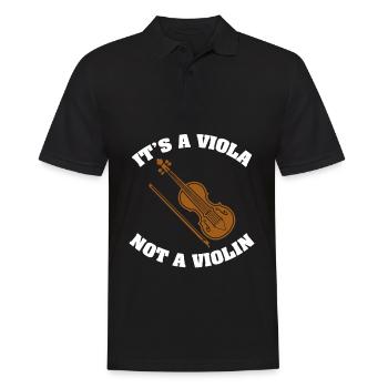 C’est l’alto pas violon - musique musicien joke - Polo Homme - noir - Devant - Kai (181cm)