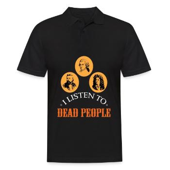 Listen To Dead People - Musique classique Musiciens d’opéra - Polo Homme - noir - Devant - Kai (181cm)