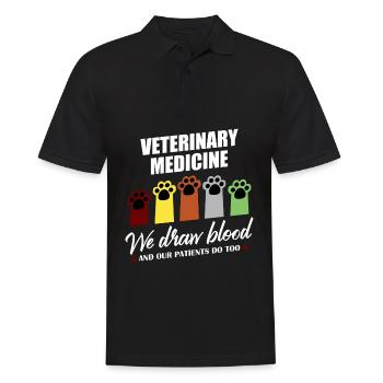 Vétérinaire vétérinaire - Polo Homme - noir - Devant - Kai (181cm)