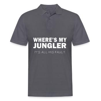 Funny League Legends Shirt LOL Merch Geschenk - Männer Poloshirt - Anthrazit - Vorne - Nico (186cm)