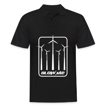 Éolienne Chemise - Moulin à vent Cadeau - Polo Homme - noir - Devant - Kai (181cm)