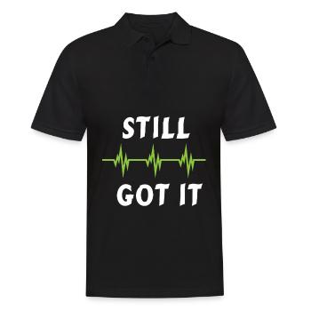 Cardio chirurgical patient - bypass rythme cardiaque pouls - Polo Homme - noir - Devant - Kai (181cm)