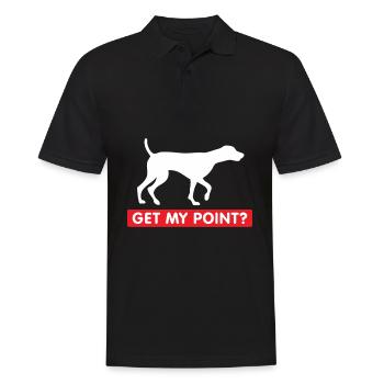 Allemand Cheveux courts Pointer propriétaire de chien cadeau - Polo Homme - noir - Devant - Kai (181cm)
