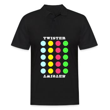 Let's Play Twister Game Shirt Family Group - Men's Polo Shirt - black - Front - Kai (181cm)