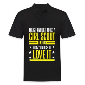 Tough To Be Girl Scout Leader Scouting Lovers - Polo Homme - noir - Devant - Kai (181cm)