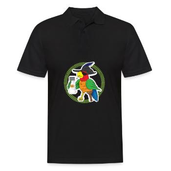 Salières de sécurité Tête pirate Perroquet - Polo Homme - noir - Devant - Kai (181cm)