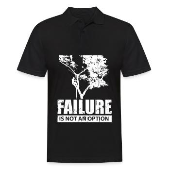Baumkletterer Versagen ist keine Option Holz Liebe - Männer Poloshirt - Schwarz - Vorne - Kai (181cm)