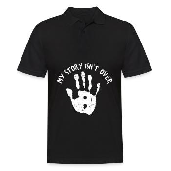My story isnt over yet Mental Health Awareness - Polo Homme - noir - Devant - Kai (181cm)