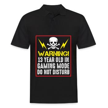 Lustiger 13. Geburtstag Junge 13 Jahre Gamer Teen - Männer Poloshirt - Schwarz - Vorne - Kai (181cm)