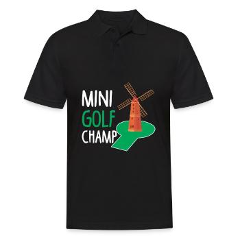 golf Champ Putt Golf golf champion de golf - Polo Homme - noir - Devant - Kai (181cm)