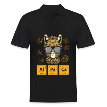 Alpaka Tableau périodique Element Chimie Chimie - Polo Homme - noir - Devant - Kai (181cm)