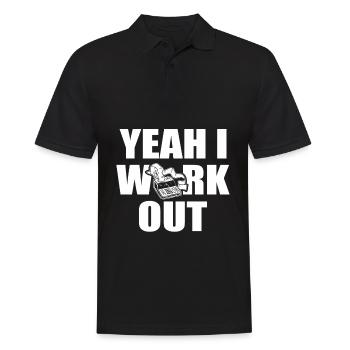 Funny Accounting Pun Accountant Calculator - Men's Polo Shirt - black - Front - Kai (181cm)