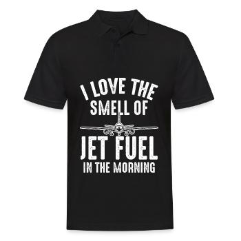 Smell of Kerosene - Airport Pilot Aircraft - Men's Polo Shirt - black - Front - Kai (181cm)