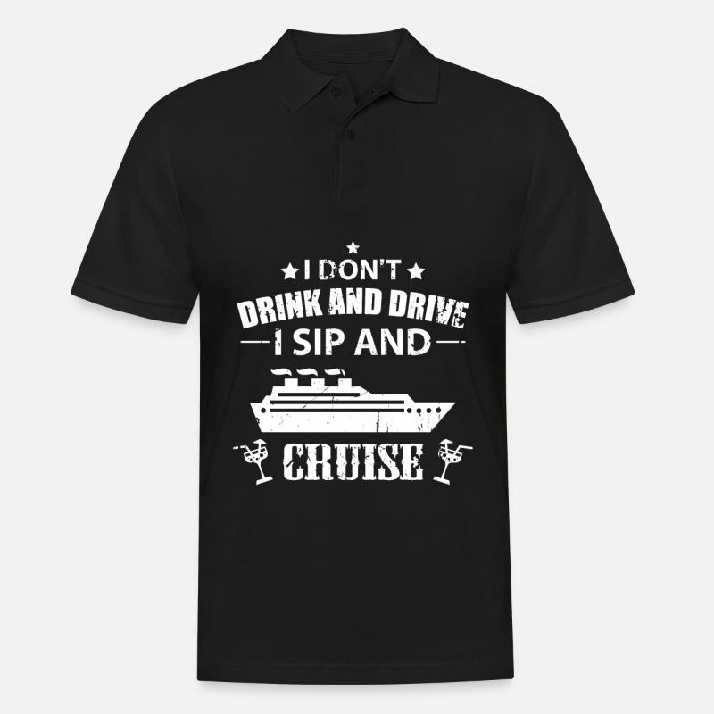 Croisage Proverbe buveur - Polo Homme - noir