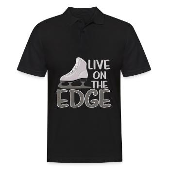 Figure Skating Figure Skaters - Men's Polo Shirt - black - Front - Kai (181cm)