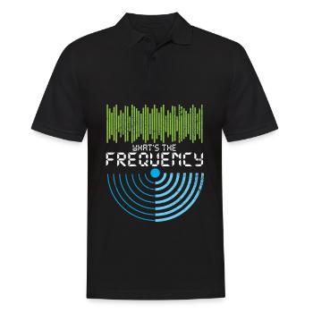 How is the frequency amateur radio gift - Men's Polo Shirt - black - Front - Kai (181cm)