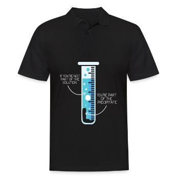 Chemistry scientist chemist test tube - Men's Polo Shirt - black - Front - Kai (181cm)