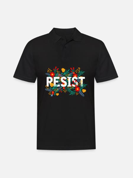 Politics resistance state protest - Men's Polo Shirt - black