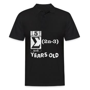 Sweet Sixteen Gift Math 16 years old - Men's Polo Shirt - black - Front - Kai (181cm)