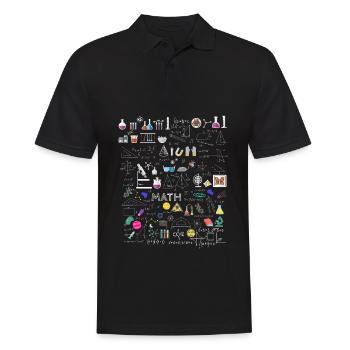 Science physique mathématique chimie biologie - Polo Homme - noir - Devant - Kai (181cm)