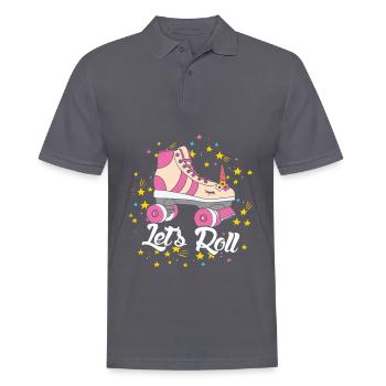 Amoureux de la Licorne Roller - Polo Homme - charbon - Devant - Nico (186cm)