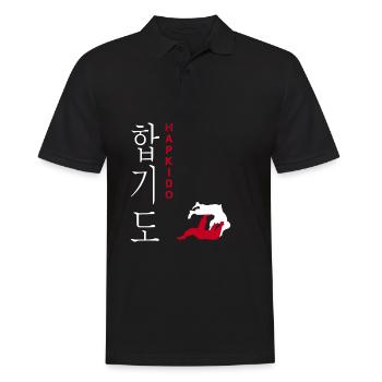 Arts Martiaux Hapkido Corée Arts Martiaux Coréens - Polo Homme - noir - Devant - Kai (181cm)