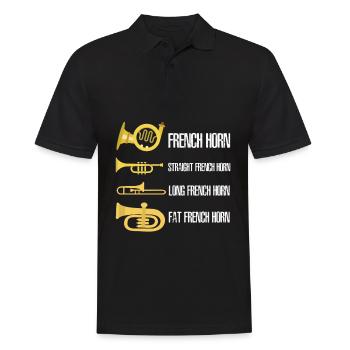 Types of brass trumpet musicians - Men's Polo Shirt - black - Front - Kai (181cm)