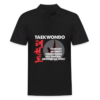 Taekwondo enseigner les arts martiaux Tae kwon do - Polo Homme - noir - Devant - Kai (181cm)