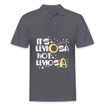 LeviOsa not leviosA spell mage - Men's Polo Shirt - charcoal grey - Front - Nico (186cm)