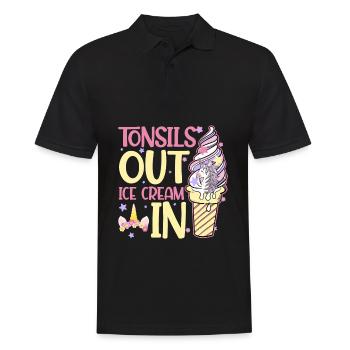Almond OP Recovery Unicorn Healthy Ice Cream - Men's Polo Shirt - black - Front - Kai (181cm)