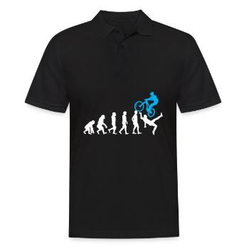 Mountainbike Evolution MTB Radfahrer Radfahrer - Männer Poloshirt - Schwarz - Vorne - Kai (181cm)