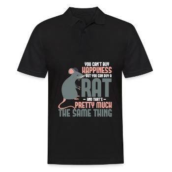 Rat owner Small rodent rat - Men's Polo Shirt - black - Front - Kai (181cm)