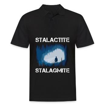 Grotte de spéléologues stalagmite stalactite - Polo Homme - noir - Devant - Kai (181cm)