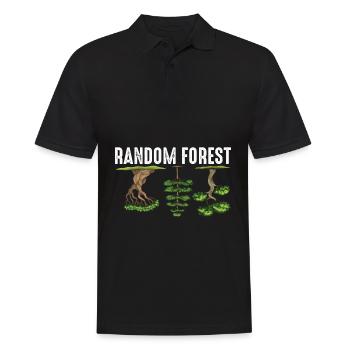 Artificial classification math random forest - Men's Polo Shirt - black - Front - Kai (181cm)
