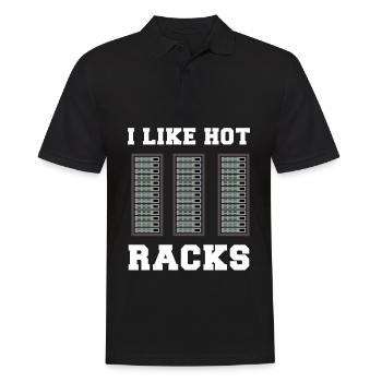 IT Netzwerk Programmierer Computer Informatiker - Männer Poloshirt - Schwarz - Vorne - Kai (181cm)
