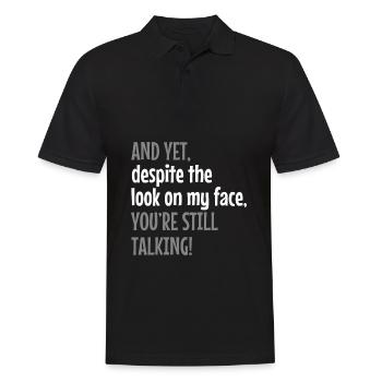 Funny Sarcasm offensive saying coworker - Männer Poloshirt - Schwarz - Vorne - Kai (181cm)
