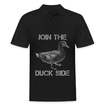 Rejoignez The Duck Side Funny Bird Joke Farm Tier - Polo Homme - noir - Devant - Kai (181cm)