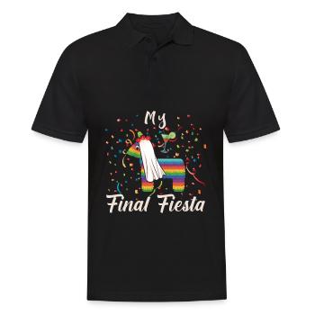 Junggesellin Party Hühner Fiesta Pinata Hochzeit - Männer Poloshirt - Schwarz - Vorne - Kai (181cm)