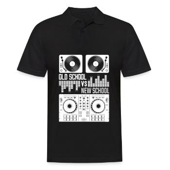 Musique DJ old school vinyl electro techno - Polo Homme - noir - Devant - Kai (181cm)