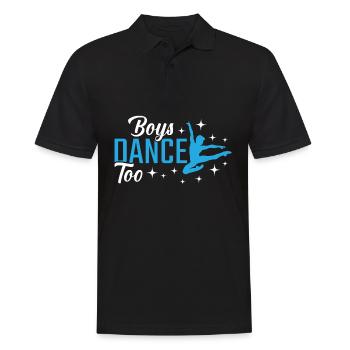 Young dance man ballet dancer dance - Men's Polo Shirt - black - Front - Kai (181cm)